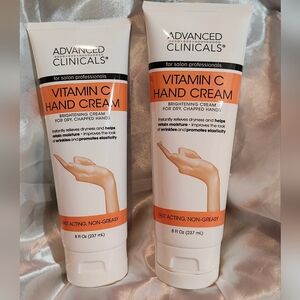 Advanced Clinicals Vitamin C Hand Cream - White & Orange